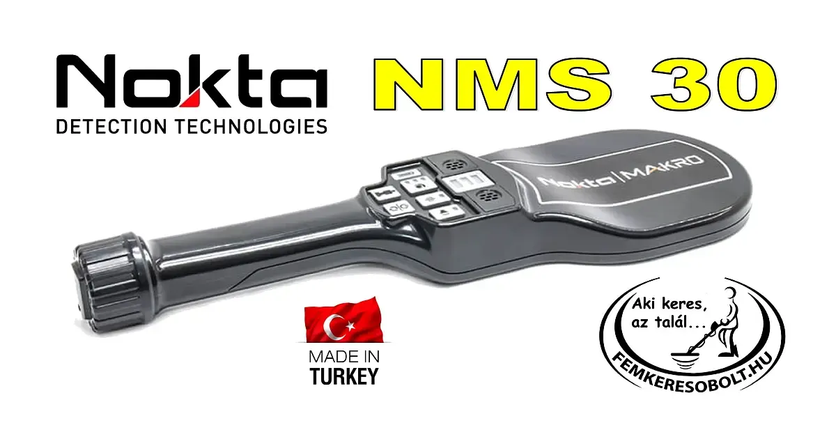 Nokta-Makro NMS 30 biztonságtechnikai fémkereső fémdetektor