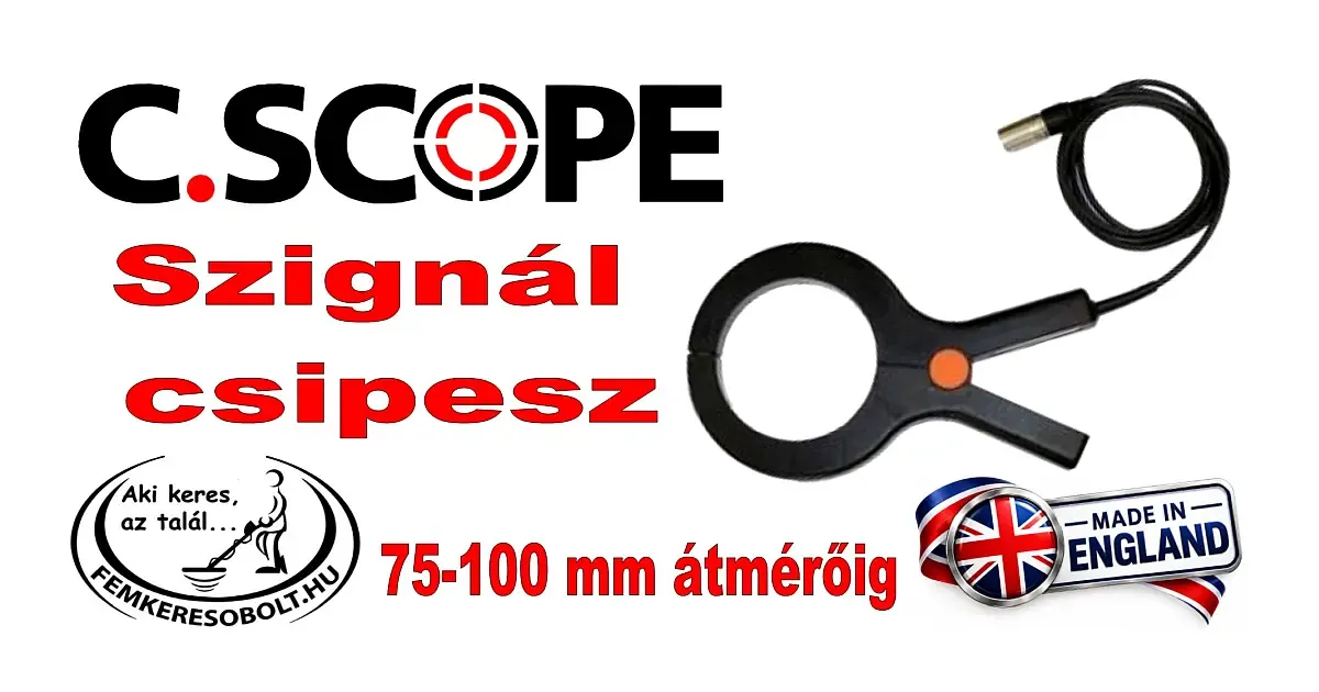 C.Scope szignálcsipesz 8 és 33 kHz használatára tervezték