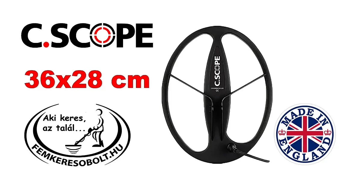C.Scope fémkereső 36x28 cm-es DD szonda