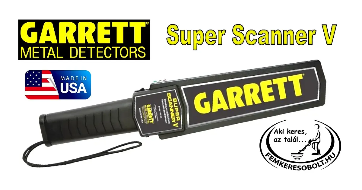 Garrett Super Scanner V kézi fémkereső
