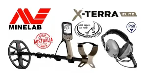 Minelab X-Terra Elite fémkereső + vízálló fejhallgató