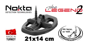 Nokta 21x14 cm DD szonda Legend 2 fémkeresőre