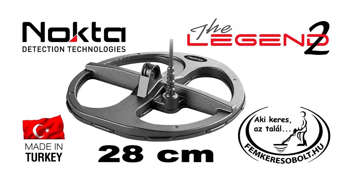 Nokta 28 cm DD szonda Legend 2 fémkeresőre