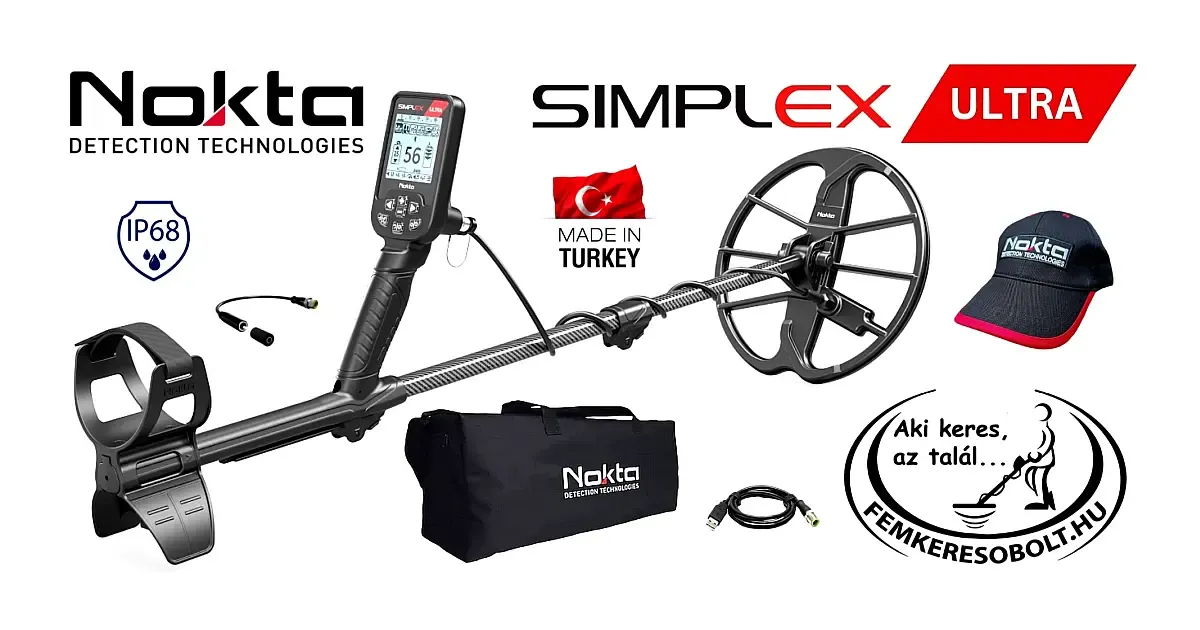 Nokta Simplex Ultra + sapka +táska