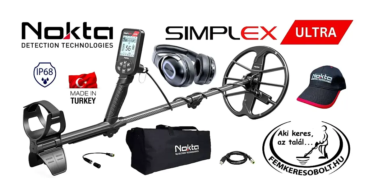 Nokta Simplex Ultra + WHP + táska + sapka