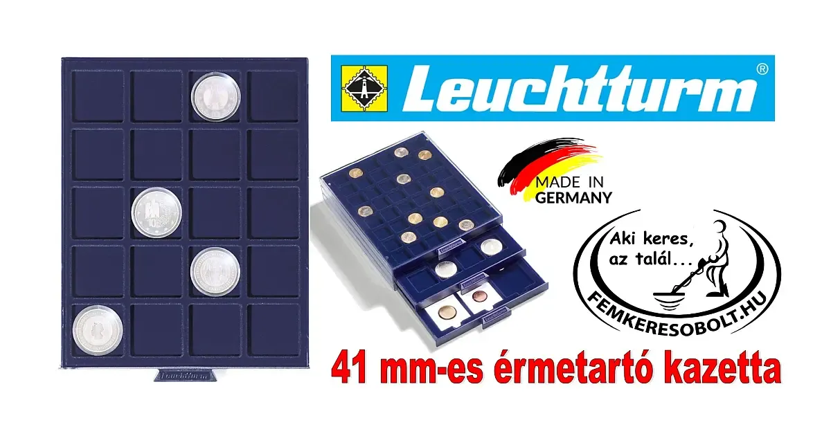 Leuchtturm 41 mm-es érmetaró kazetta